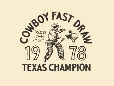 Cowboy Cartoon Drawing, Cowboy Tshirt Designs, Cowboy Graphic, Cowboy Branding, Cowboy Graphic Design, Cowboy Logo, Cowboy Illustration, Wordmark Logo Typography, Logo Design Inspiration Vintage