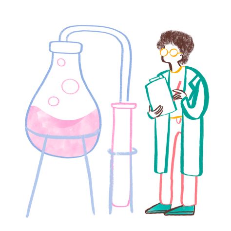 Lab Illustration Science, Experiment Illustration, Scientist Illustration, Laboratory Illustration, Scientist Aesthetic, Laboratory Assistant, Scientist Laboratory, Lab Scientist, Illustration Science