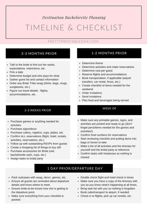 FREE desintation bachelorette planning checklist from Pretty Printables Ink | prettyprintablesink.com #bacheloretteparty #bacheloretteweekend #destinationbachelorette Bachelorette Planning Checklist, Bachelorette Checklist, Bachelorette Party Checklist, Destination Bachelorette Party, Destination Bachelorette, Wedding Planning Checklist Printable, Bridal Shower Bachelorette Party Ideas, Planning School, Bachelorette Planning