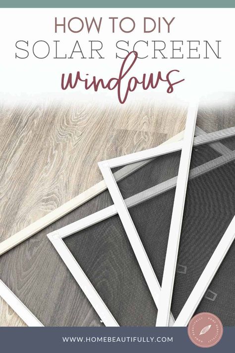 Diy Solar Screens For Windows, How To Make Screens For Windows, Diy Screens For Windows, Outdoor Window Coverings, Window Screen Alternatives, Diy Screen Window, Screen Window Ideas Diy, Diy Window Screen Ideas, Window Screens Exterior