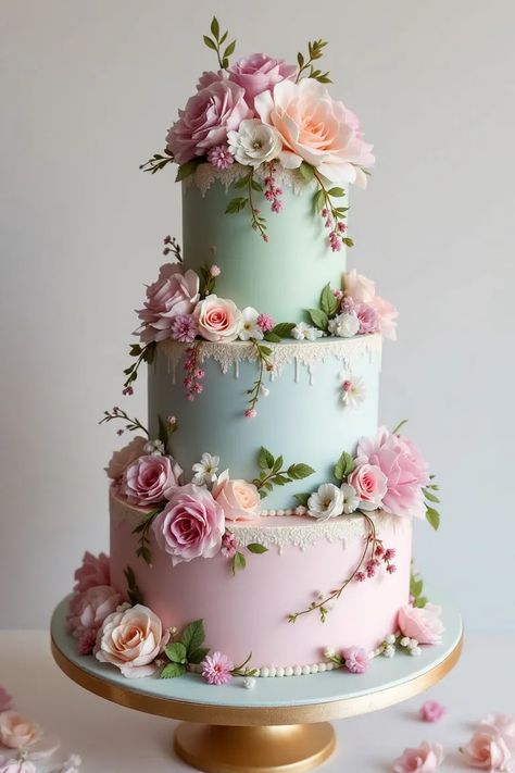 17 Beautiful Birthday Cakes That'll Make Your Taste Buds Dance Enchanted Forest Sweet 16 Cake, Tea Party Wedding Cake, Enchanted Forest Cake Ideas, Sweet Sixteen Cakes 16th Birthday, Quinceañera Cake Ideas, Fairytale Quince, Fancy Birthday Cakes, Fall Birthday Cakes, Quince Cakes