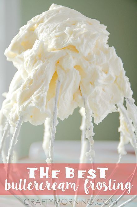 The Best Buttercream Frosting Recipe for piping cakes, cupcakes, etc! - Crafty Morning Frosting Recipe For Piping, Best Buttercream Frosting Recipe, The Best Buttercream Frosting, Frost Cupcakes, Buttercream Icing Recipe, Best Buttercream Frosting, Best Buttercream, Crafty Morning, Icing Frosting