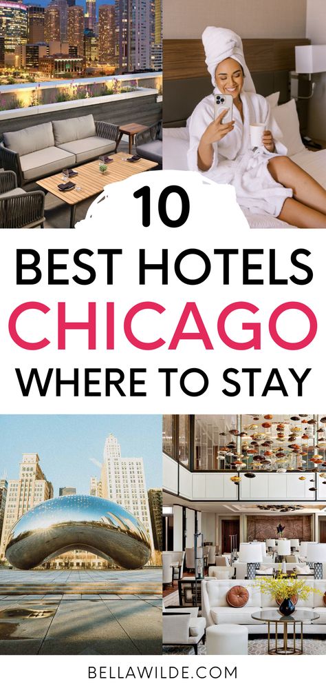 Places To Stay In Chicago, Best Hotels In Chicago, Chicago Hotels Downtown, Chicago Weekend Trip, Where To Stay In Chicago, Chicago Spa, Hotels In Chicago, Chicago Itinerary, Chicago Magnificent Mile