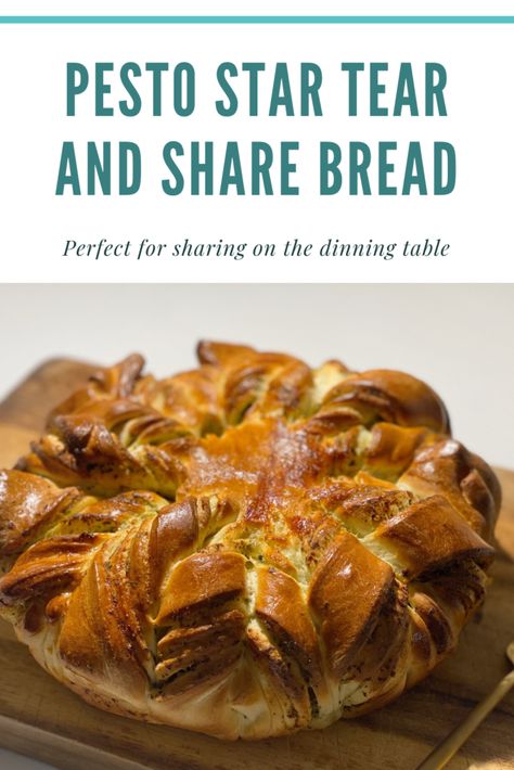 Pesto Star Tear and Share Bread Pinterest Soft Homemade Bread, Star Bread Recipe, Tear And Share Bread, Best Homemade Bread Recipe, Homemade Pesto Sauce, Star Bread, Homemade Pesto, Pesto Sauce, Bread Basket