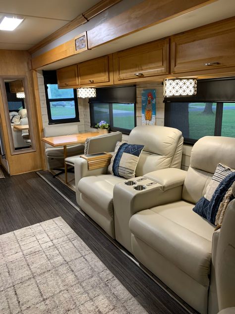 17 Must-Have RV Organization Gadgets Travel Trailer Bathroom, Trailer Bathroom, Small Travel Trailer, Renovated Rv, Camper Furniture, Bunk Bed Safety, Shower Makeover, Rv Sofas, Rv Inspiration