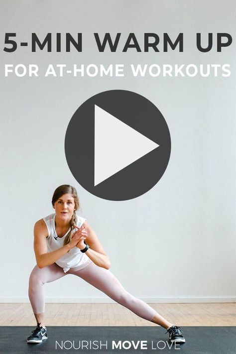 5-Minute Warm Up Video for At Home Workouts | warm up | warm up workout | 5 minute warm up | warm up stretches | at home workouts || Nourish Move Love #warmup #workouts Stretches At Home, Warm Up Workout, Warm Up Cardio, Warm Ups Before Workout, Warm Up Stretches, Nourish Move Love, Warm Up Routine, Home Workout Videos, Hiit Workout At Home