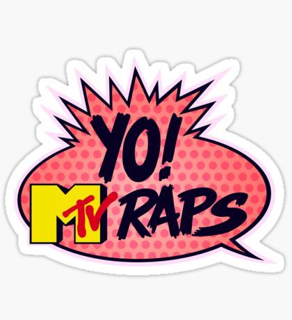 Yo Mtv Raps, Hip Hop Logo, Mtv Logo, Text Bubble, 20 Year Anniversary, Hip Hop Art, Music Heals, Cool Graphic Tees, Logo Sticker