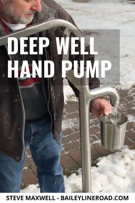 Well Hand Pump, Water Well Hand Pump, Deep Well Hand Pumps, Well Water System, Hand Pump Well, Hand Water Pump, Water Survival, Off Grid Survival, Water Well Drilling