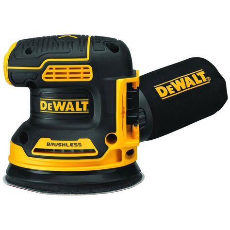 A tool review of the Dewalt cordless orbital sander and battery pack. Powerful and cord free this variable speed sander fits right in the palm of your hand. Dewalt Orbital Sander, Wood Sanders, Best Random Orbital Sander, Power Sander, Hand Sander, Orbital Sander, Dewalt Tools, Dewalt Power Tools, Shop Vac