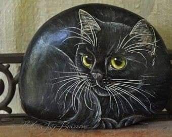 Katt Grejer, Stone Pictures Pebble Art, Garden Rock Art, Rock Painting Tutorial, Diy Rock Art, Painted Rock Animals, Art Pierre, Stone Art Painting, Painted Rocks Craft