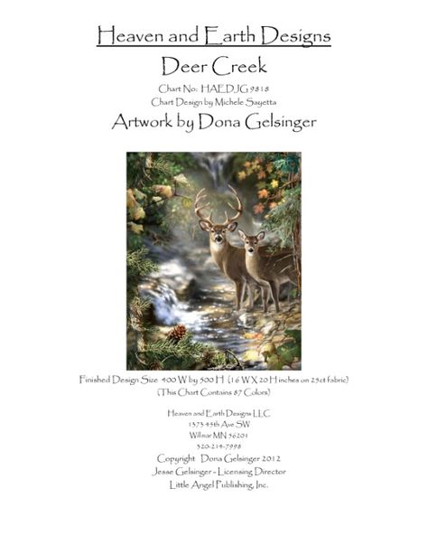 Outdoor Cross, Heaven And Earth Designs, Deer Crossing, Cross Stitch Magazines, Deer Creek, Crafts Sewing Projects, Deer Pattern, Earth Design, Heaven And Earth