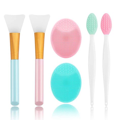 Face Mask Brush, Mask Brush, Face Brush Cleansing, Face Scrubber, Exfoliating Brush, Silicone Masks, Face Cleansing, Facial Cleaning, Lip Exfoliator