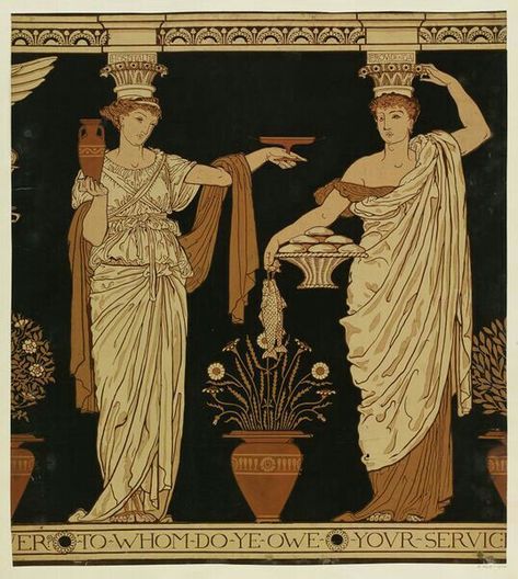 Hamilton Painting, Walter Crane, Ancient Greek Art, Sir William, Greek Pottery, The Odyssey, Greek Mythology Art, Roman Art, Mythology Art