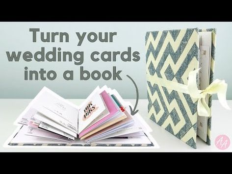 How to Turn Your Wedding Cards into a Book | Simple Book Binding - YouTube Simple Book Binding, Wedding Card Book, Into Books, Card Book, How To Turn, Book Binding, Wedding Card, Journal Notebook, A Book