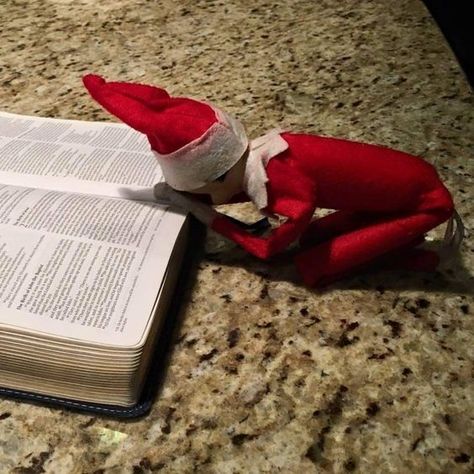 10 Elf on the Shelf Christian Ideas - Pink Fortitude, LLC Elf Idea, To Do App, Elf Ideas Easy, Elf Kit, Awesome Elf On The Shelf Ideas, Prank Gifts, Elf Props, Elf Activities, Elf Antics