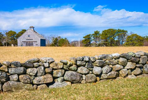 40 New England Farm Stone Wall Massachusetts Stock Photos, Pictures & Royalty-Free Images - iStock Old Stone Wall Garden, New England Stone Walls, Stone Fence Wall, Rock Wall Fencing, Rock Wall Landscape, Field Stone Wall, New England Farm, Old Stone Wall, Property Gates