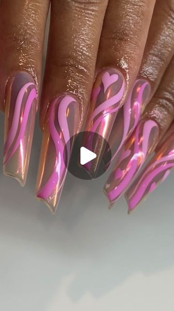 Hirsch Hunty✨ on Instagram: "Love in Pink 💕✨ . Lipstick is a nail shape that is incredibly underrated and does not get enough love, so my client and I decided it was time to transition her from a long coffin to a long lipstick and we are in LOVE 💞😍 . . #pinknails #valentineanails #lipsticknails #xxlnails #longnails #vdaynails #charlottenails" Short Lipstick Shaped Nails, Lipstick Nails Shape Long, Lipstick Shape Nails, Lipstick Nails Shape, Vday Nails, Lipstick Nails, Girl Nails, Pink Lipstick, Girls Nails