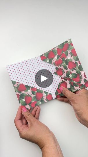 435K views · 583 reactions | Sent some happy mail last week using just an envelope and pattern paper. 🍓

#papercrafters #paperlovers #paperaddict #craftlove #makersgonnashare #craftylife #cardmakingfun #happymailday #penpallove #papercraftingaddict #cardstockcrafts #happymailideas #craftaddict #papercraftersofinstagram #craftingideas #washitapeaddict #penpalideas #snailmailideas #craftersofig #craftlovers #homemadecard #easycraft | thediyday Diy Envelope Template, Snail Mail Gifts, Envelope Scrapbook, Envelope Punch Board Projects, Dimensional Cards, Fancy Envelopes, Envelope Book, Cardstock Crafts, Envelope Pattern