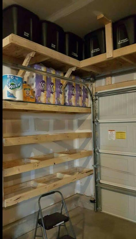 Garage Storage Inspiration, Garage Organization Ideas, Garage Organization Tips, Garage Organisation, Garage Workshop Organization, Overhead Garage Storage, Garage Renovation, Garage Storage Shelves, Overhead Garage