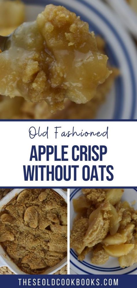 Apple Crisp Recipe Without Oats, Quick Apple Crisp, Apple Crisp No Oats, Apple Crisp Without Oats, Apple Crisp With Oatmeal, Old Fashioned Apple Crisp, Crockpot Apple Crisp, Homemade Apple Crisp, Apple Crisp Topping