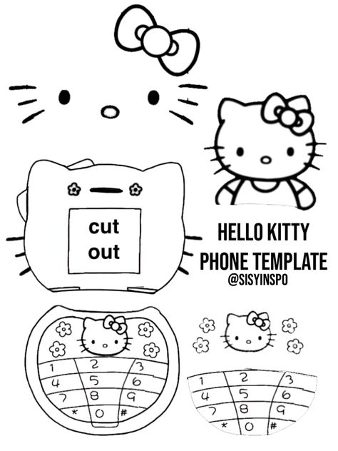 Sanrio Phone Template, Cinnamon Roll Flip Phone Template, Diy Flip Phone Template, Cinnamoroll Flip Phone Template, Kuromi Flip Phone Template, My Melody Flip Phone Template, Flip Phone Template Paper Sanrio, Hello Kitty Flip Phone Template, Sanrio Flip Phone Template