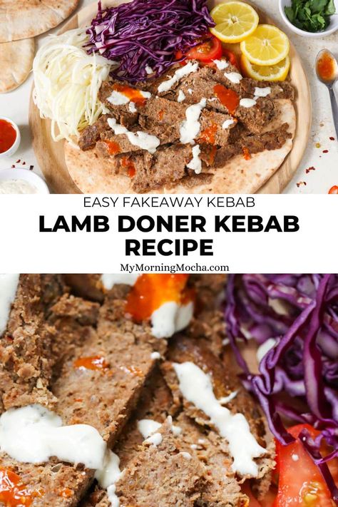 Donner Kebab Recipe Lamb, Fakeaway Kebab, Doner Kebab Recipe, Donner Kebab, Best Dinners, Savoury Meals, Fakeaway Recipes, Shish Kebab, Doner Kebab