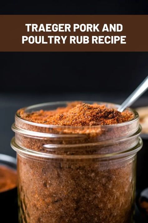 Last Updated on August 5, 2023 Traeger’s pork and poultry rub is a flavorful blend of spices and seasonings that can be used to bring out the best in any meal. Not only is this rub perfect for pork and poultry, but it can also be used on other dishes too! Traeger’s pork and poultry ... Read more Smoked Pulled Pork Rub Recipe, Pulled Pork Seasoning Dry Rubs, Dry Rub For Pulled Pork, Poultry Rub Recipe, Pork Roast Rub, Pulled Pork Rub Recipe, Pork Rub Recipe, Pulled Pork Seasoning, Pork Tenderloin Rub