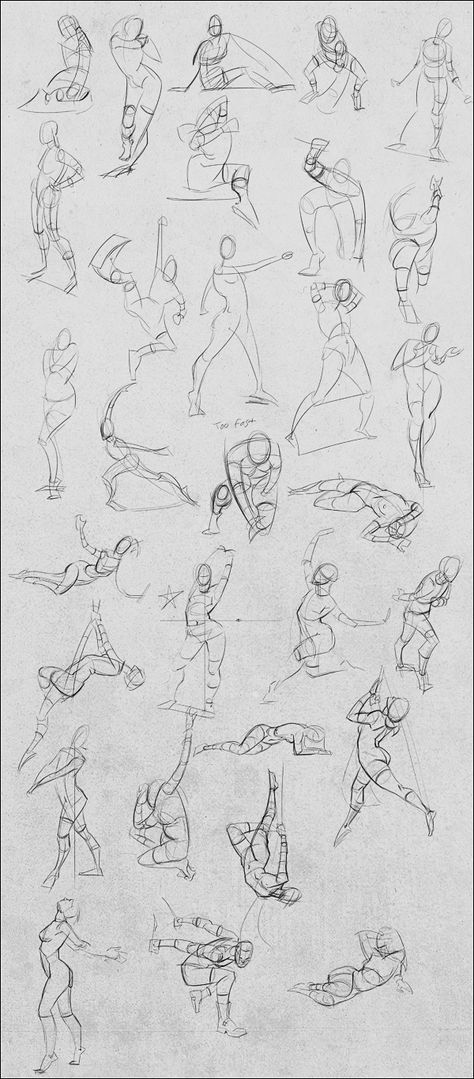 Project Pages 01-27-13 by Andantonius on deviantART via PinCG.com Gesture Drawing Perspective, Gesture Drawing Poses Gesture Drawing Poses Human Figures, Michael Hampton Gesture, Michael Hampton Figure Drawing, Back Turned Pose Drawing, Glenn Keane, Figure Practice, Michael Hampton, Dynamic Posing