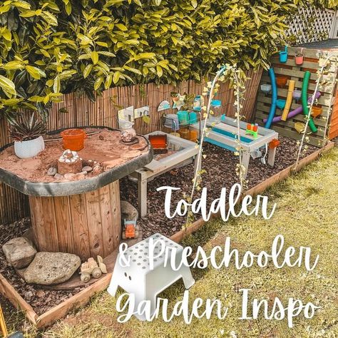 Daycare Garden Ideas, Children Garden Ideas, Outdoor Play Spaces For Toddlers, Child Friendly Garden Ideas, Nursery Garden Ideas Outdoor Play, Toddler Garden Ideas Play Areas, Toddler Garden Ideas, Small Garden Ideas For Kids, Toddler Play Area Outside