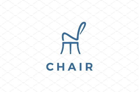 Modern simple chair line art logo by Patria Ari on @creativemarket Logos, Chair Logo Design, Couch Luxury, Chair Silhouette, Graphic Decoration, Event Rental Business, Simple Chair, Tiffany Chair, Chairs Logo