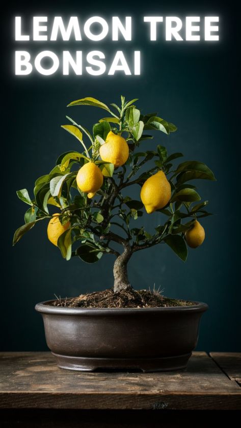 Discover the art of cultivating a Lemon Tree Bonsai! This enchanting bonsai plant not only brings joy to your space but also offers the unique challenge of shaping a miniature fruit tree. Learn essential care tips and techniques to nurture your bonsai tree to perfection. Elevate your gardening skills and enjoy the beauty of this stunning bonsai. Click through for expert guidance, step-by-step instructions, and to unlock the secrets of successful bonsai cultivation! Bonsai Orange Tree, Miniature Fruit Trees, Lemon Tree From Seed, Bonsai Fruit Tree, Nut Trees, Miniature Fruit, Lemon Seeds, Picea Abies, Tree Growing