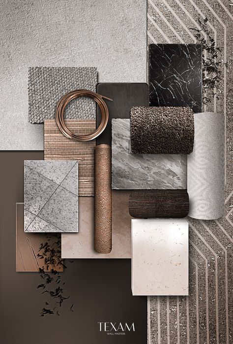 Asma Kat, Materials Board Interior Design, Mood Board Interior, Floor Decoration, Moodboard Inspiration, Sample Board, Material Board, Interior Design Boards, Material Palette