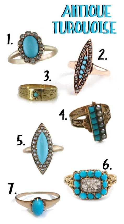 Top antique turquoise rings on Etsy. Antique Turquoise Jewelry, Vintage Turquoise Ring, Antique Turquoise, Tanzanite Jewelry, Block Sandals, Turquoise Rings, Blue Zircon, Vintage Turquoise, Silver Jewellery