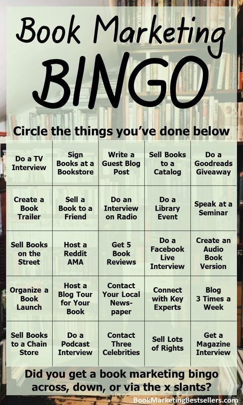 Are you doing enough to market your books? You can find your answer below. How many of these book marketing activities have you done for your most important book? Do you score a bingo on this Book Marketing Bingo card? How To Market Your Book, Book Marketing Ideas, Book Launch Ideas, Writing Club, Book Swag, Marketing Books, Marketing Activities, Writing Childrens Books, Author Marketing