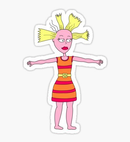 Pegatina Cynthia Chuckie Rugrats, Cynthia Rugrats, Rugrats Cartoon, Angelica Pickles, Homemade Stickers, Dog Stickers, Free Stickers, Picture Collage, Cool Cartoons