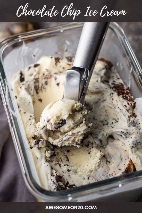 Cookies And Cream Ice Cream, Best Homemade Ice Cream, Ice Cream Mixture, Homemade Vanilla Ice Cream, Chocolate Creme, Cream Ice Cream, Creative Recipes, Chocolate Chip Ice Cream, Awesome Recipes