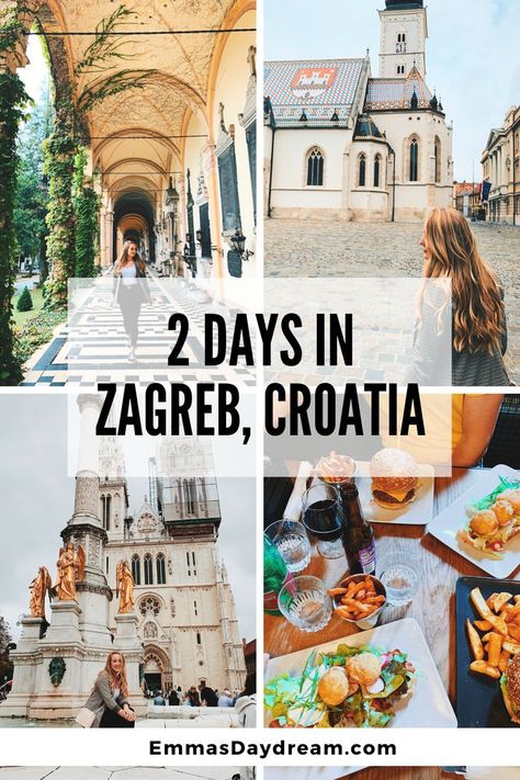 Travel itinerary for Zagreb, croatia. Pictures of st. mark's church Krka Croatia, Interrail Europe, Travel Montenegro, Van Travel, Plitvice National Park, Croatia Vacation, Travel Croatia, Europe 2023, Croatia Travel Guide