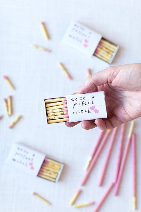 perfect_match_valentine2 Saint Valentin Diy, Valentines Bricolage, Frame Photography, Matchbox Crafts, Valentine Diy, Product Styling, Matchbox Art, Wedding Day Gifts, Match Stick