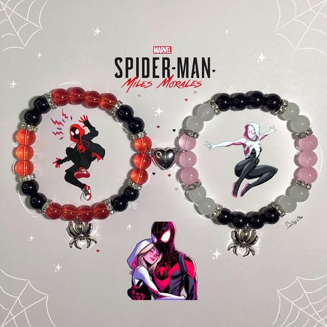 New Miles X Gwen Stacy matching couples bracelets, Now available in shop #bracelets #beadedbracelets #braceletsoftheday #post #postofinstagram #posts #matchingbracelets #couplesbracelets #pulseiras #bbymar #milesmorales #spidermanintothespiderverse #gwenstacy #marvel #explorepage #jewelry #explorepage✨ Marvel Bracelets, Miles X Gwen, Matching Couples Bracelets, Small Business Plan Ideas, Matching Couple Bracelets, Pony Bead Bracelets, Couples Bracelets, Bracelets For Boyfriend, Diy Gift Set