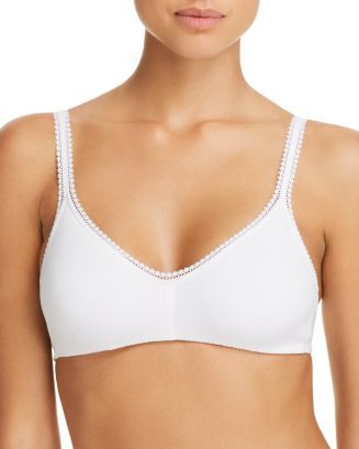 On Gossamer Cabana Cotton Stretch Bralette | Bloomingdale's Feeding Bra, Yellow Lingerie, Cotton Bralette, White Bralette, Cotton Bras, White Bras, Beautiful Bra, Women's Shapewear, Lace Fashion