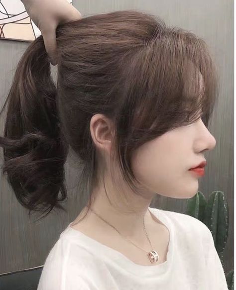 Layered Haircuts For Medium Hair No Bangs, Haircut Korean Girl, Korean Medium Haircut With Bangs, Korean Long Hair, Korean Short Hair, Hair Style Korea, Bangs With Medium Hair, Hairstyles For Layered Hair, Shot Hair Styles