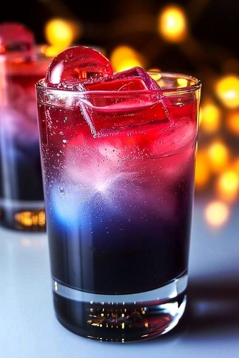 Science Cocktails, Galaxy Cocktail, Galaxy Cocktail Recipe, Crazy Cocktails, Unique Alcoholic Drinks, Cocktails Aesthetic, Cool Cocktails, Adult Beverages Recipes, Iced Drinks Recipes