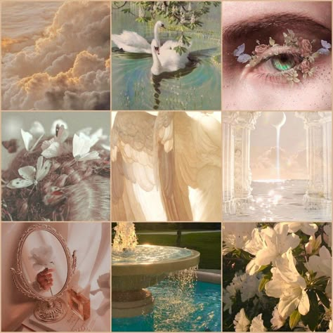 Cottagecore fairy angel Angel Moodboard Aesthetic, Angelic Moodboard, Angel Moodboard, Fairy Moodboard, Cottagecore Moodboard, Paranormal Aesthetic, Unreal Unearth, Types Of Aesthetics, Adopt Idea