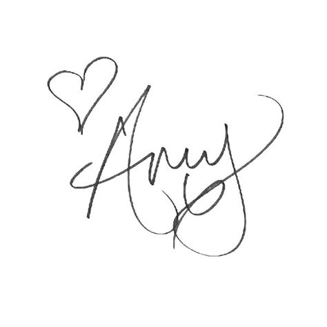 Famous Signatures Celebrities, Amy Winehouse Signature, Celebrities Signature, Amy Winehouse Tattoo Ideas, Celebrity Signatures, Amy Tattoo, Amy Winehouse Tattoo, Amy Name, Finger Tattoos Words