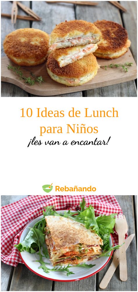 10 increíbles ideas para el lunch de los niños Ideas Para Cenas, Ideas De Lunch, Salmon Burgers, Hamburger Bun, Cilantro, Kids Meals, Aurora, Jam, Lunch Box