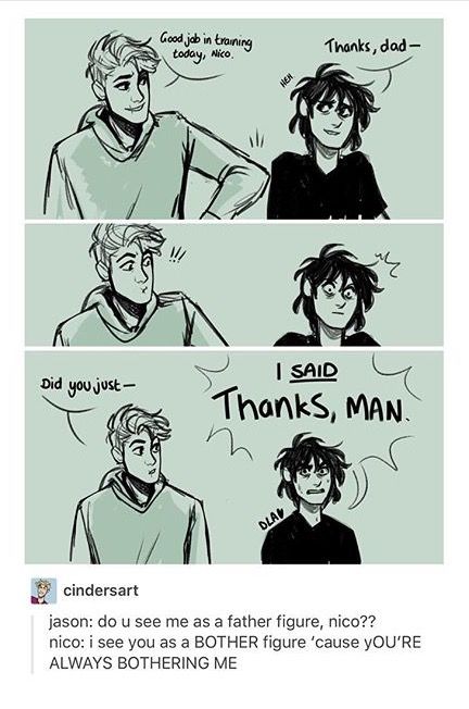 Nico And Jason, Percy Jackson Comics, Zio Rick, Team Leo, Jason Grace, Percy Jackson Fan Art, Percy Jackson Characters, Magnus Chase, Percy Jackson Memes