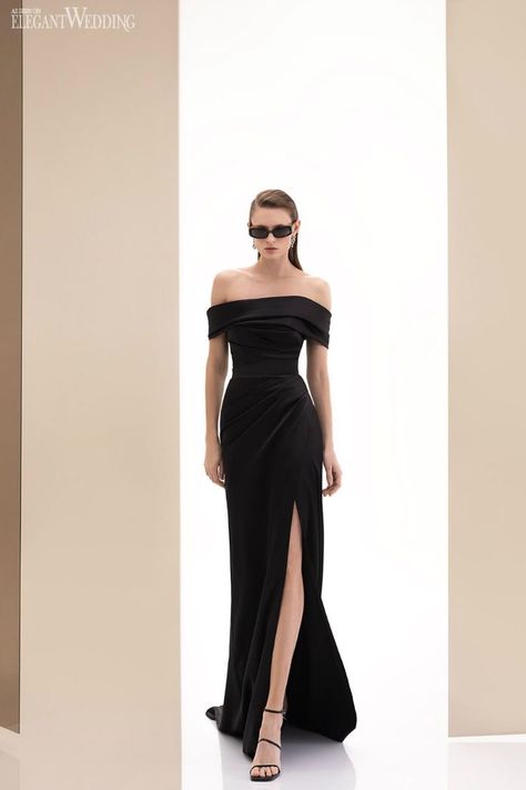 Fancy Black Dress, Black Dresses Classy, 파티 드레스, Classy Prom Dresses, Prom Dress Inspiration, Black Bridesmaid Dresses, Pretty Prom Dresses, Prom Outfits, Black Evening Dresses