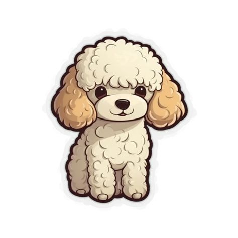 Adorable Poodle Sticker Perfect for Dog Lovers - Etsy Hong Kong Poodle Sticker, Birthday Inspo, Dog Quotes, Looking Up, A Smile, Cute Stickers, Sticker Paper, Hong Kong, Dog Lovers