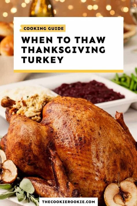 Butterball Turkey Recipe, Thaw A Turkey, Defrosting Turkey, Cooking A Frozen Turkey, Cooking Thanksgiving Turkey, Preparing A Turkey, Delicious Turkey Recipes, Turkey Prep, Thawing Turkey