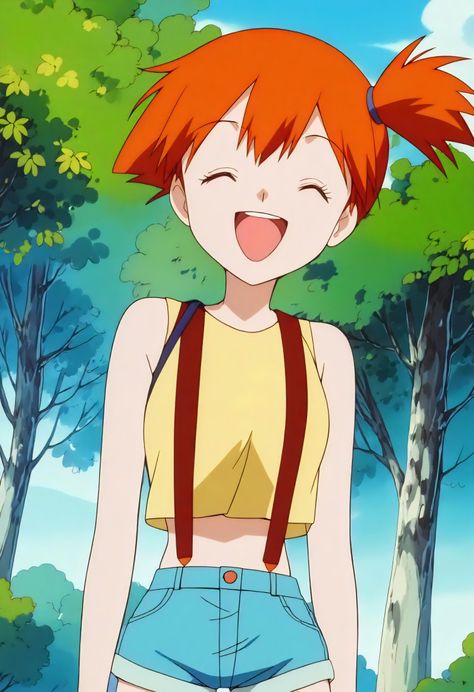 Pokemon Indigo League, Indigo League, Misty From Pokemon, Pokémon Heroes, Ash And Misty, Pokemon Waifu, Pokemon Collection, Halloween Costumes For Teens, All Pokemon